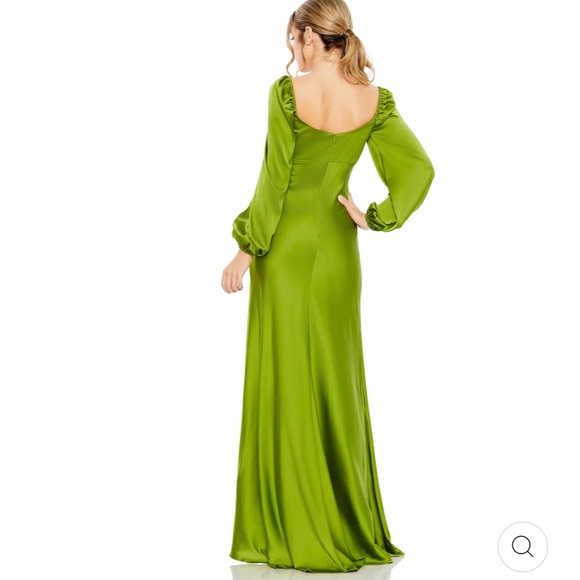 FREE SHIPPING Mac Duggal SWEETHEART NECKLINE PUFF SLEEVE GOWN, 10 - Picture 3 of 7